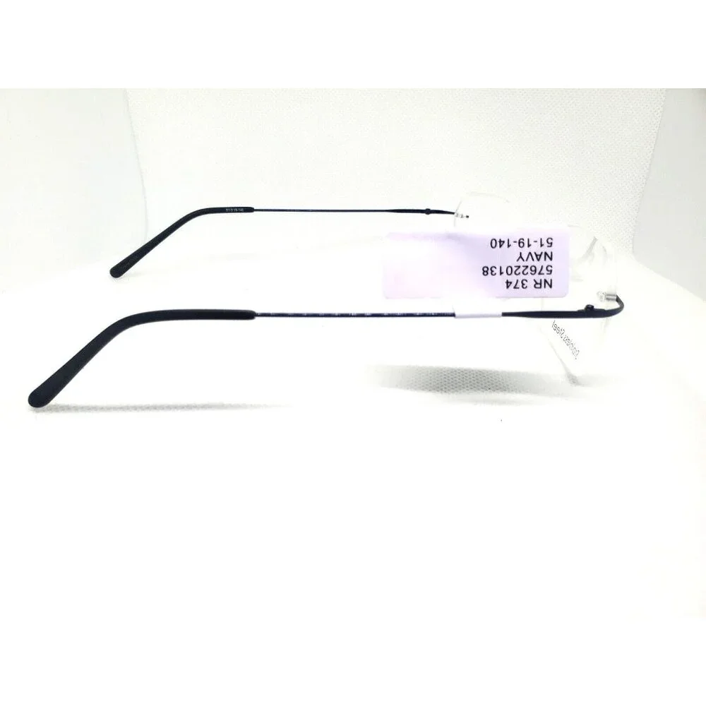 Naturally Rimless NR-374 Eyeglasses Navy 51-19-140
